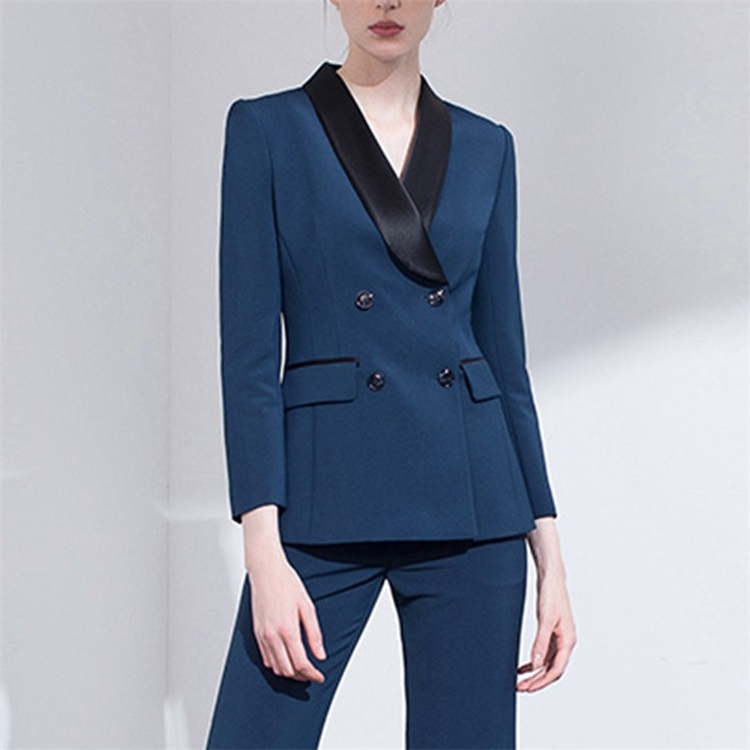 Custom OEM High End Quality Small MOQ Ladies Tuxedo Suits Jacket Pant Skirt Blazer Office Formal Uniforms For Women