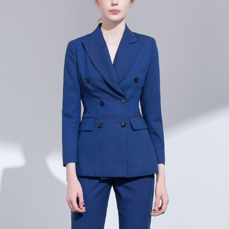 Custom OEM High End Quality Small MOQ Ladies Tuxedo Suits Jacket Pant Skirt Blazer Office Formal Uniforms For Women