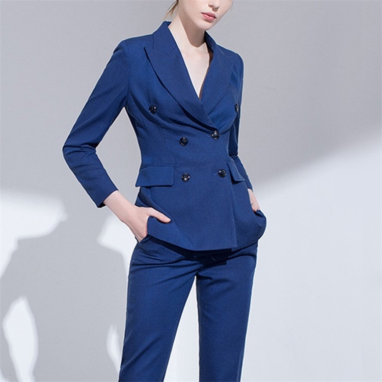 Custom OEM High End Quality Small MOQ Ladies Tuxedo Suits Jacket Pant Skirt Blazer Office Formal Uniforms For Women