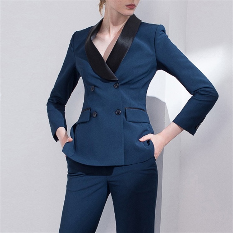 Custom OEM High End Quality Small MOQ Ladies Tuxedo Suits Jacket Pant Skirt Blazer Office Formal Uniforms For Women