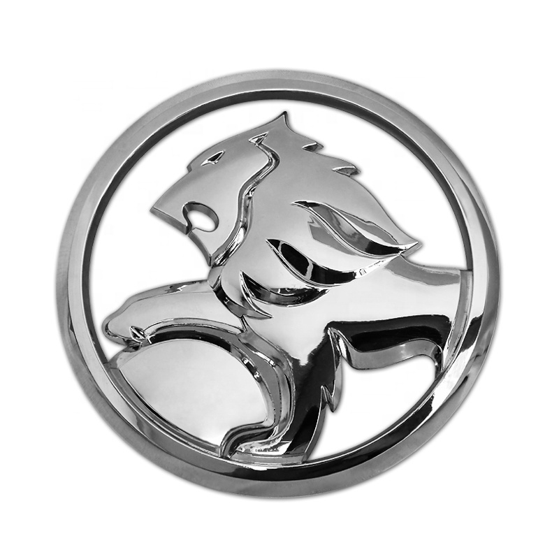 Custom Electroplate Surface 3d Plastic Abs Logo Chrome Silver Car Badge Auto Emblem For Car Body Decal