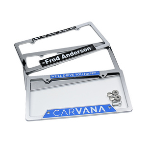 Custom ABS Plastic License Plate Frame 3d embossed Lightweight Car Licence Plate Frame With Logo