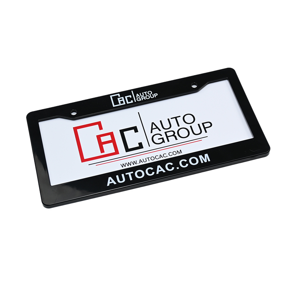 Custom Logo Printed Plastic Retractable American License Plate Frame Cover For Various Cars