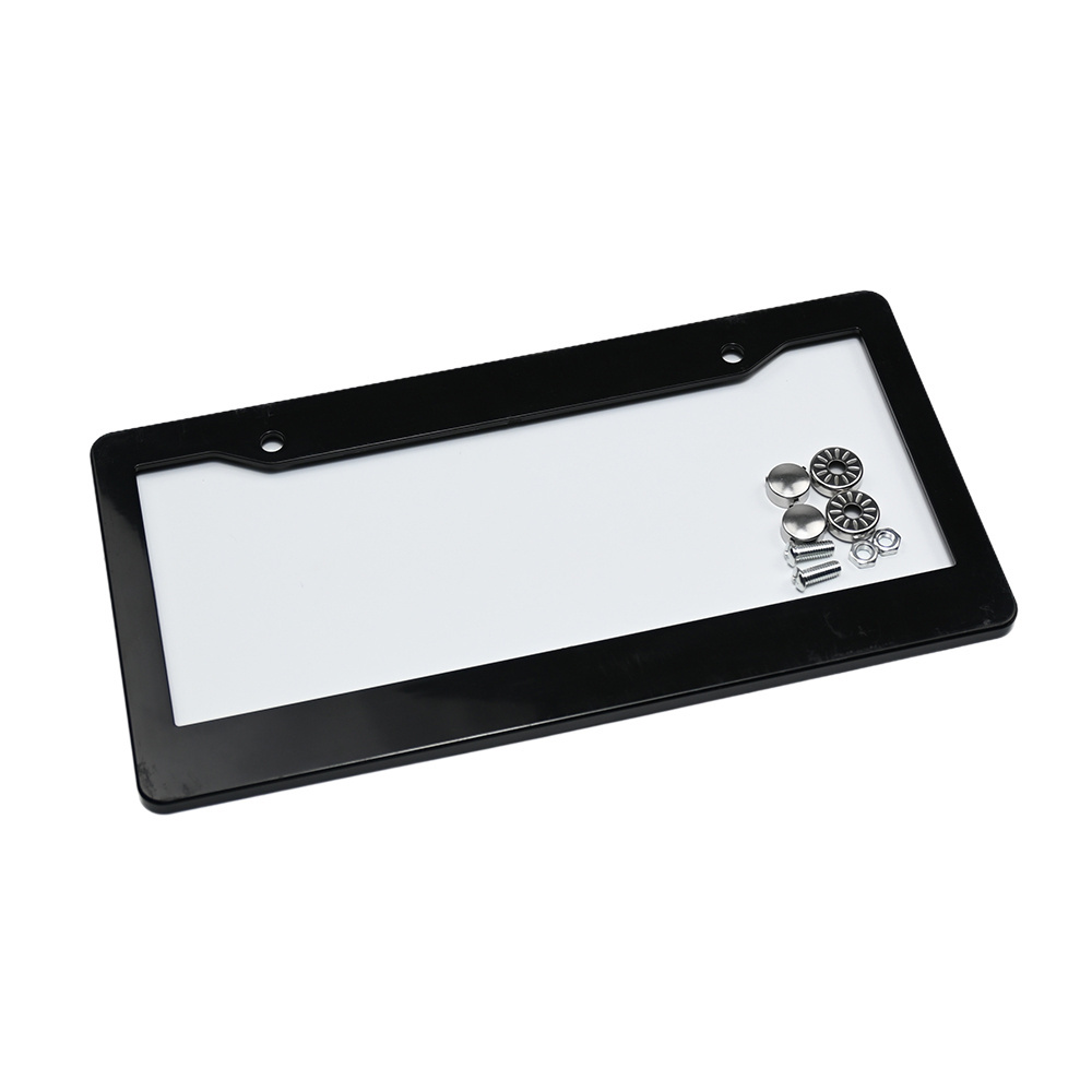 Custom Logo Printed Plastic Retractable American License Plate Frame Cover For Various Cars