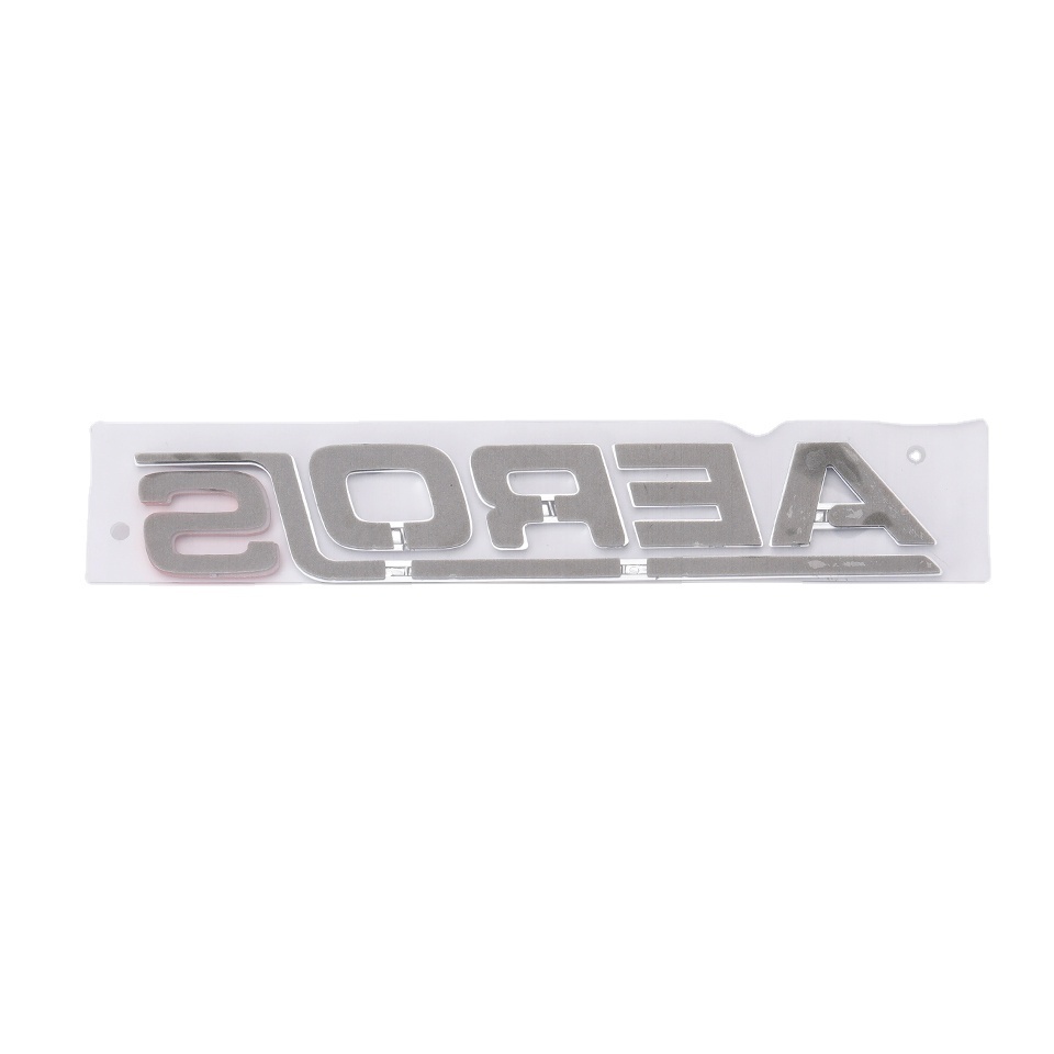 Professional Customized Electroplate Car Grill Emblem Badge Sticker Silver Chrome Car Badge Emblem Letters For Car Body