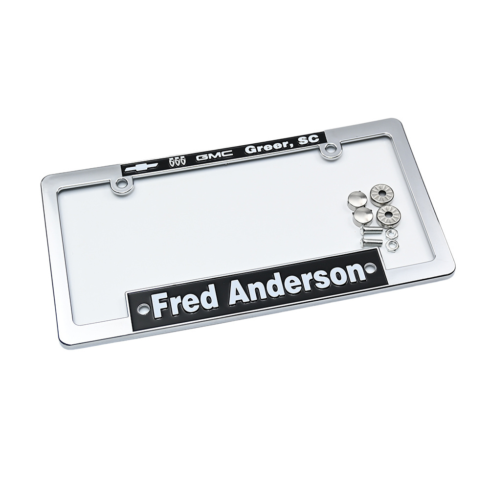 Custom Logo Printed Plastic Retractable American License Plate Frame Cover For Various Cars