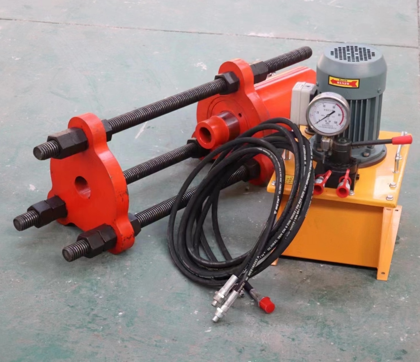 Excavator Bulldozer Track 220v Portable Hydraulic Track Pin Line Press Electric 100ton manual Puller Hydraulic Press Link M