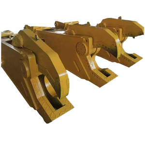 Excavator attachment hydraulic crusher Mobile scrap metal shear power 20ton 30ton  hydraulic shear for sale