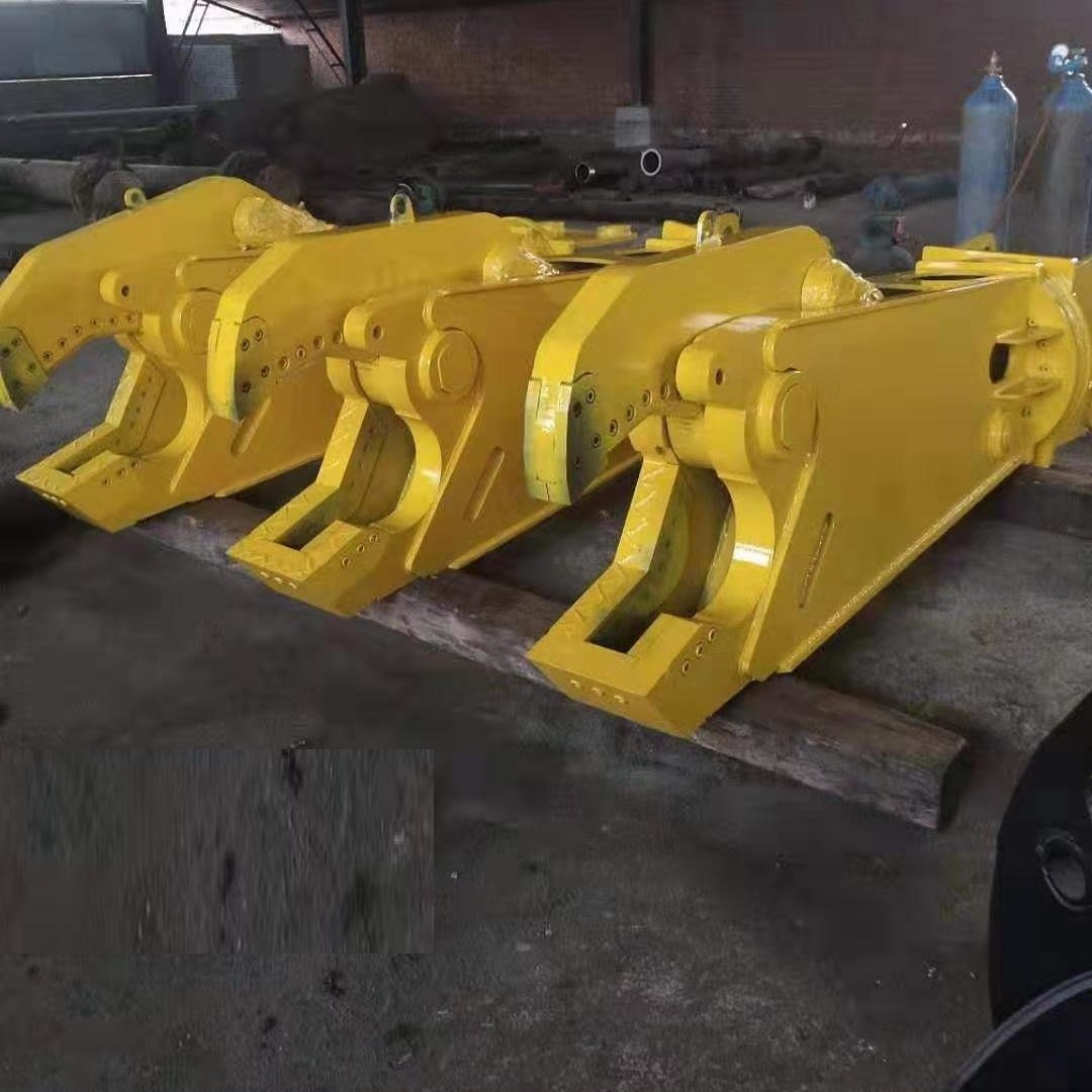 Excavator attachment hydraulic crusher Mobile scrap metal shear power 20ton 30ton  hydraulic shear for sale