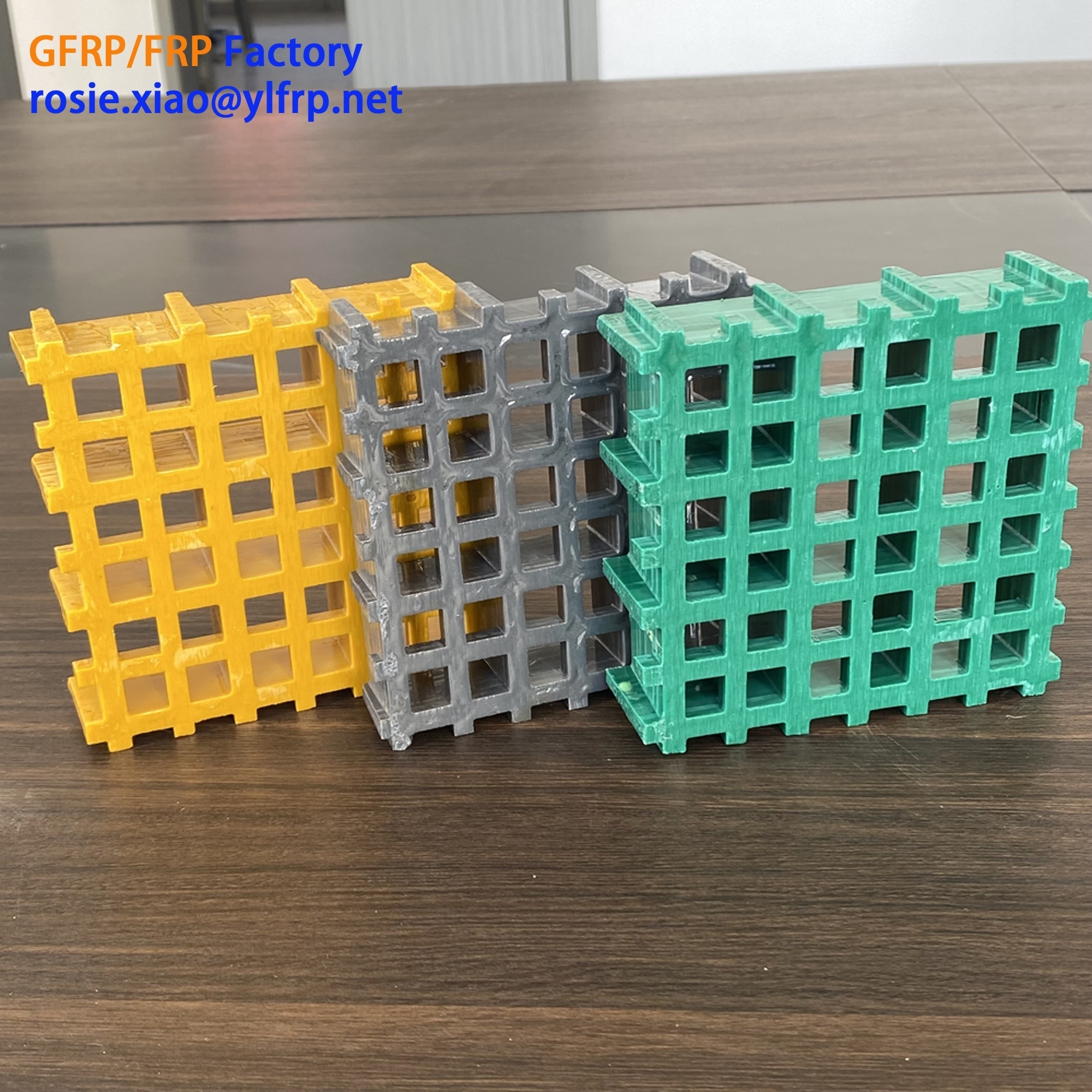 38x38x25mm Panel 4x8 Corrosion Resistance Anti-slip Molded FRP Flooring Walkway GRP Fiberglass Plastic Grating price