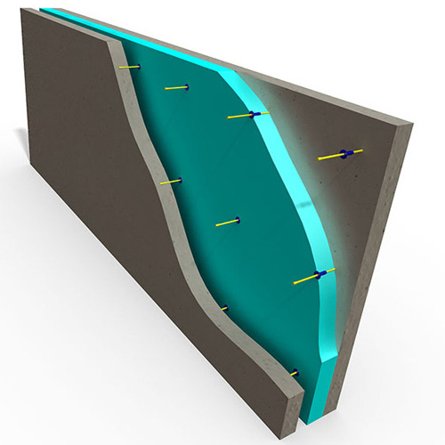 GFRP tie anchor for sandwich and element walls