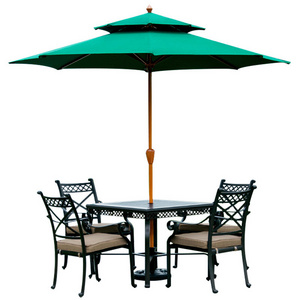 Aluminum Garden Outdoor Sunshade Garden Scenic Spots Stand Balcony Table and Chair Umbrella