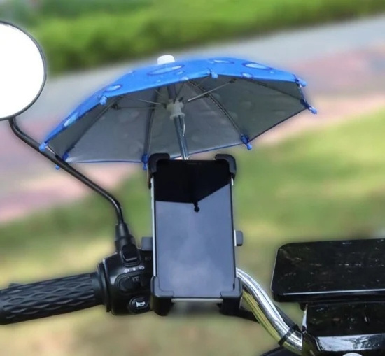 Sturdy Frame Small Size Manual Open Custom Display Toy Mini Umbrella for Phone