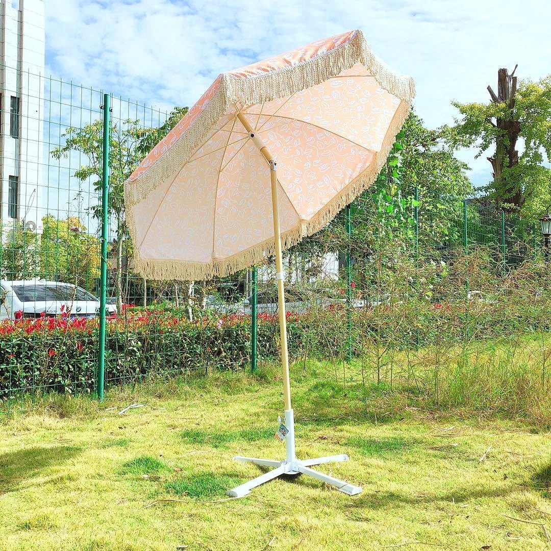 Tourist Attraction Umbrella Outdoor Tassel Beach Umbrella New Sun Umbrella Manufacturers