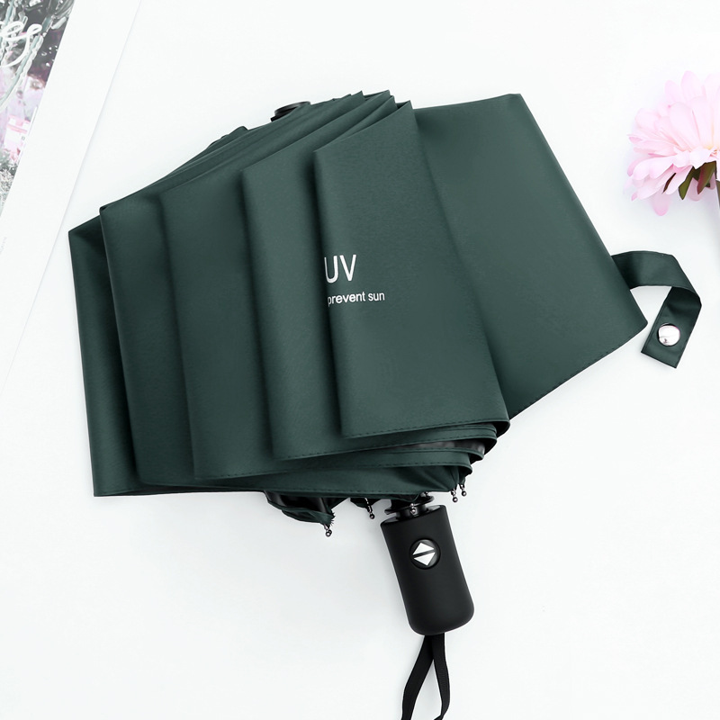 Creative Solid Color custom Umbrella Portable Folding Umbrella wholesale auto umbrella