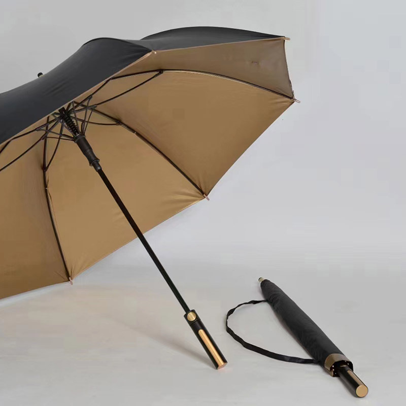 190T PG UV Protect Golden Coating Werbung Werbe schirm Wind lexus spezifischer Golfs auto umbrella