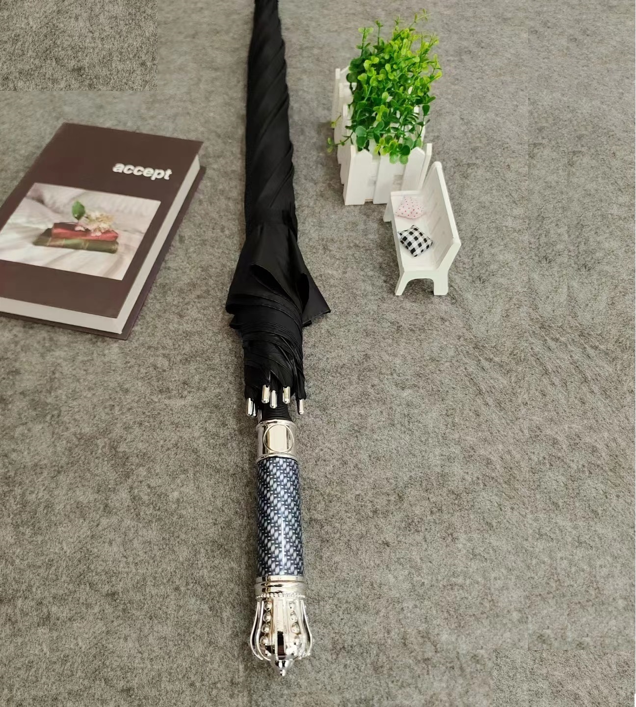 NEW Luxury! marbleize handle umbrella golden and black color titanium coated with custom  print  auto open umbrella