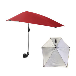 sun shade clamp umbrella wheelchair with umbrella UV Sunshade Sliver Coating Agile supply chain customization clip umbrella