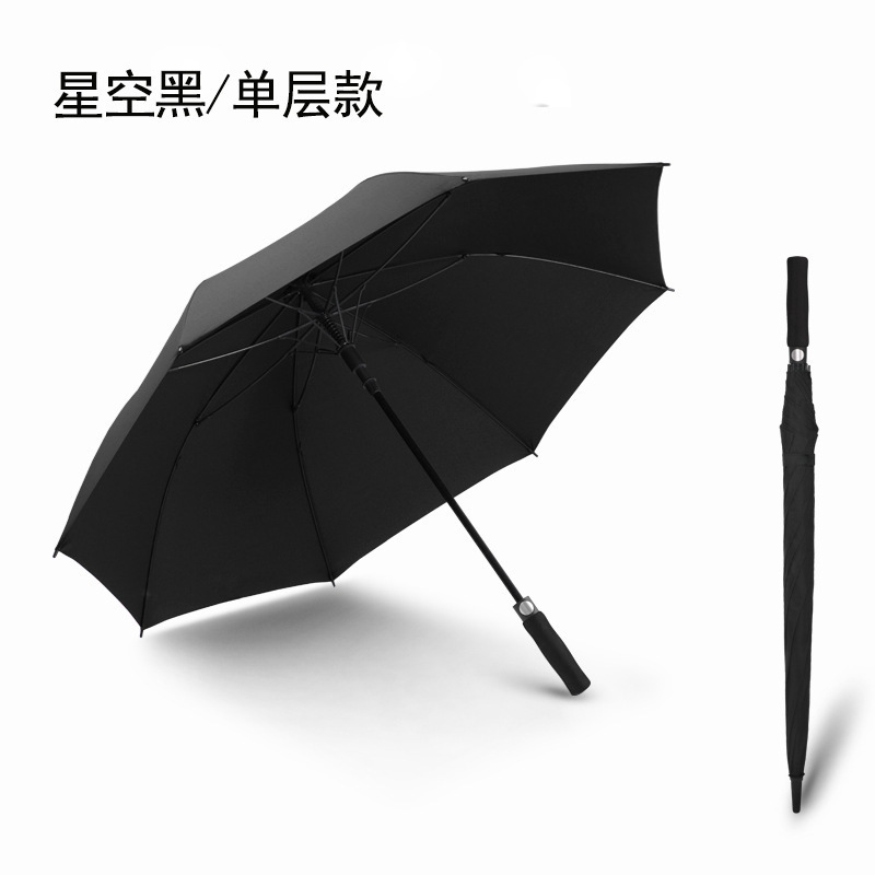 business umbrella Enlarge thickening Clear umbrella storm resistant folding advertising umbrella sun protection