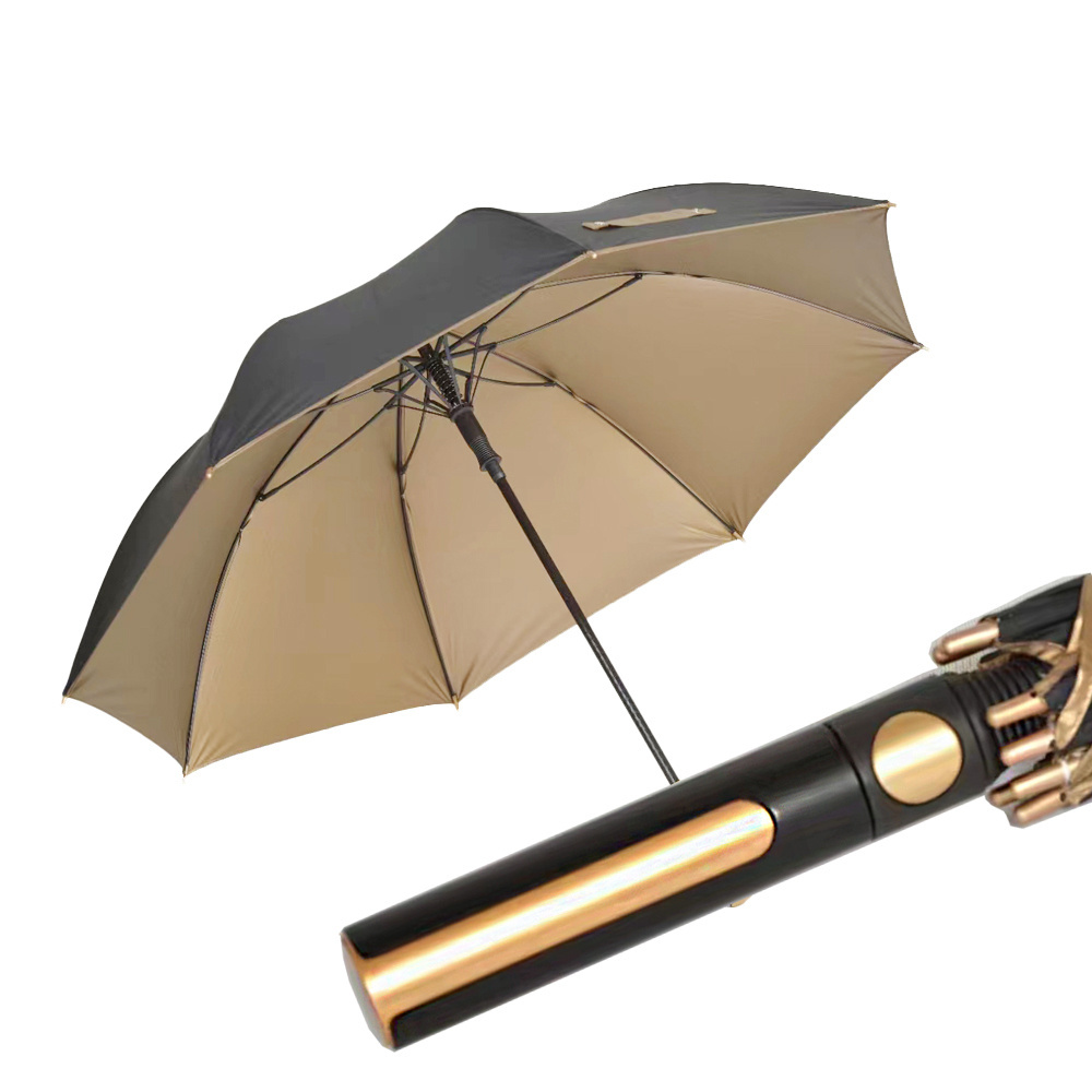 X103 UV Protect Golden Coating Werbung Werbe schirm Wind spezifischer business classic Golfs auto umbrella