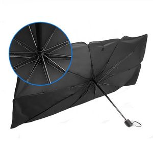 X301 car front widow glass car sun light protection insulation car folding umbrella promotion umbrella