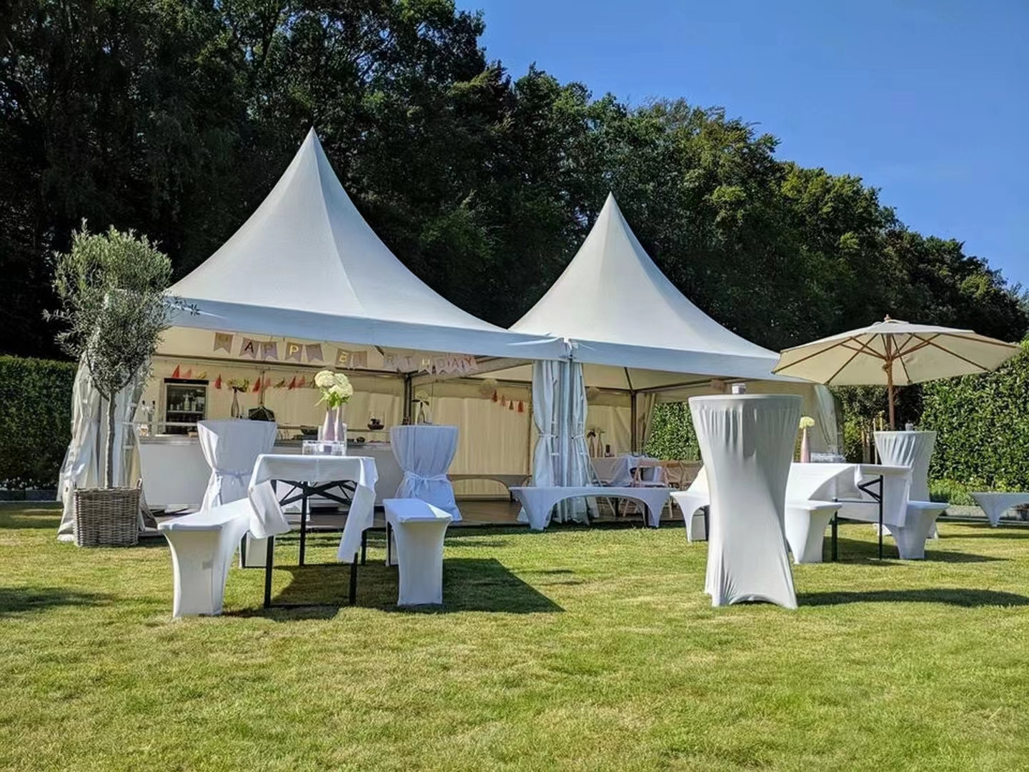 Wedding Tent Party Gazebo Canopy Tent White Large Awning for garden patio European spire shed wedding activities white awning