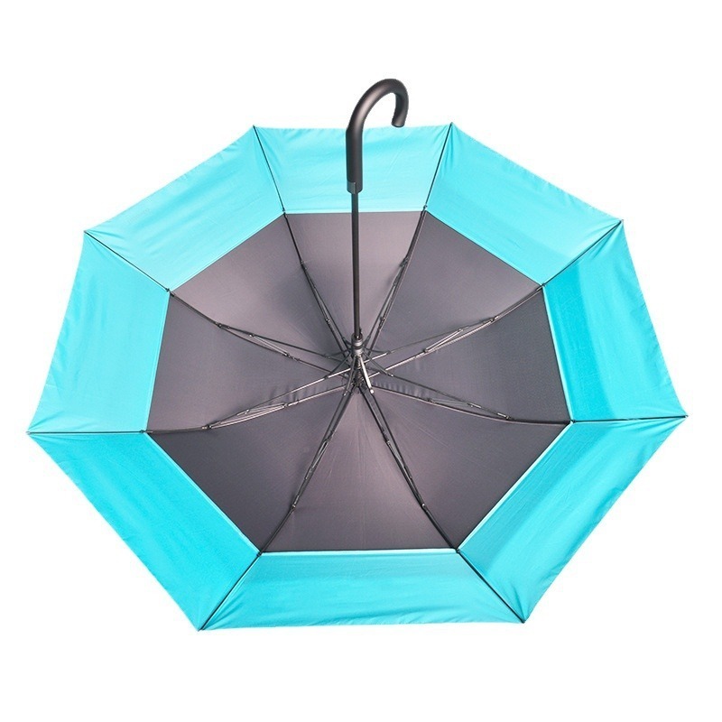 Creative become larger Double layer golf umbrella breathable Sun protection increase wind resistance business Extension umbrella