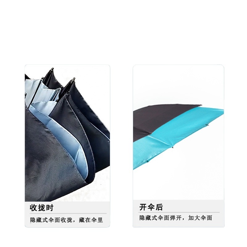 Creative become larger Double layer golf umbrella breathable Sun protection increase wind resistance business Extension umbrella