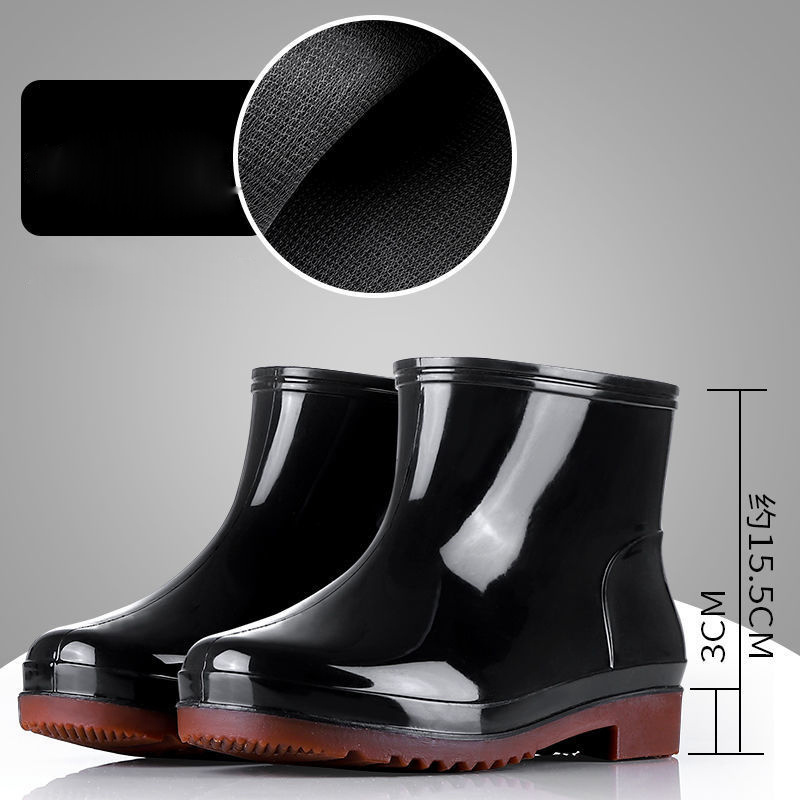 Fashion New High Tube Rain Boots Men Fishing Shoes Rain Boots