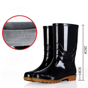 Fashion New High Tube Rain Boots Men Fishing Shoes Rain Boots