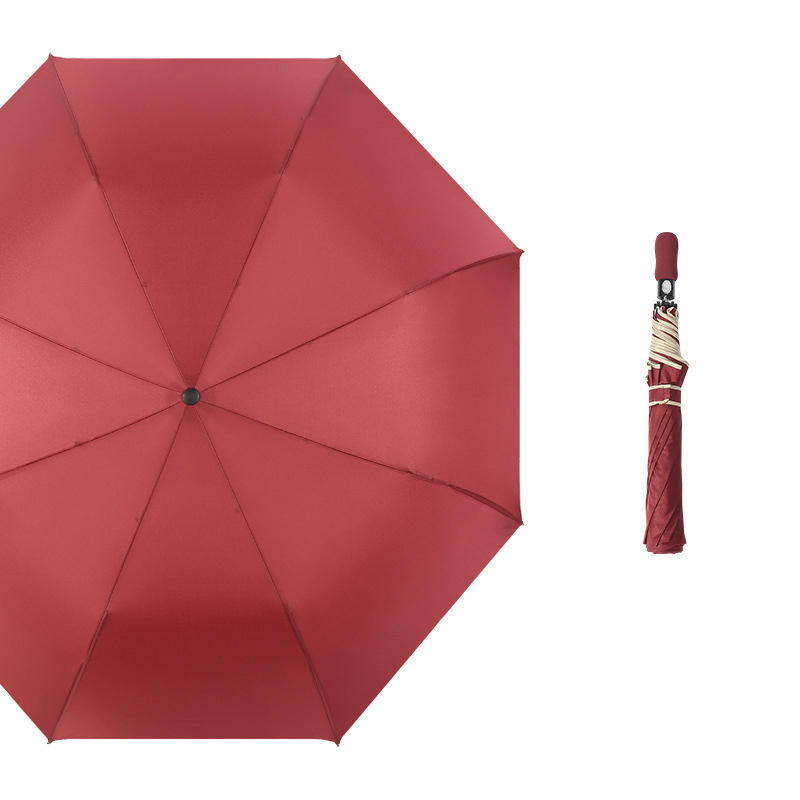 Custom high quality folding umbrella promotion light weight tow fold umbrella