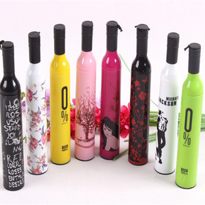 Fold Umbrella 21inch 8K 190T Pongee Wine Bottle Umbrella Printing Advertising gift Umbrella