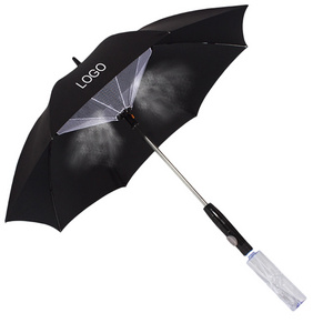 Customized Fan and Water Spray Mist Cooling Air Umbrella Umbrella Customized