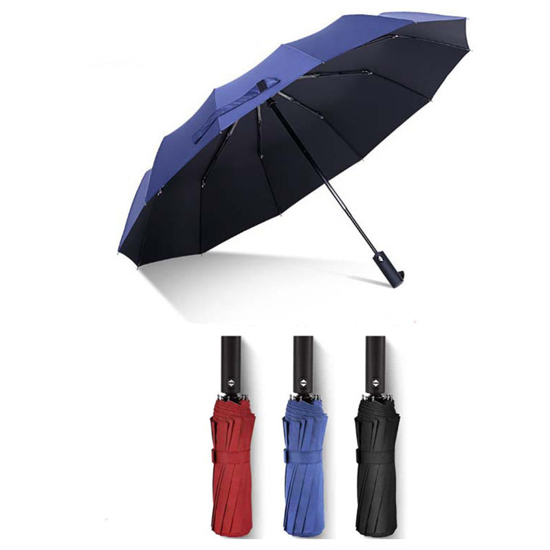 stock automatic business strong windproof 12K personalized customized logo  umbrella