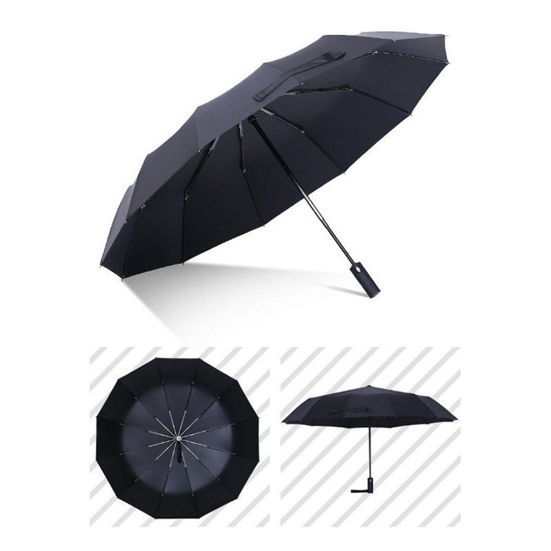 stock automatic business strong windproof 12K personalized customized logo  umbrella