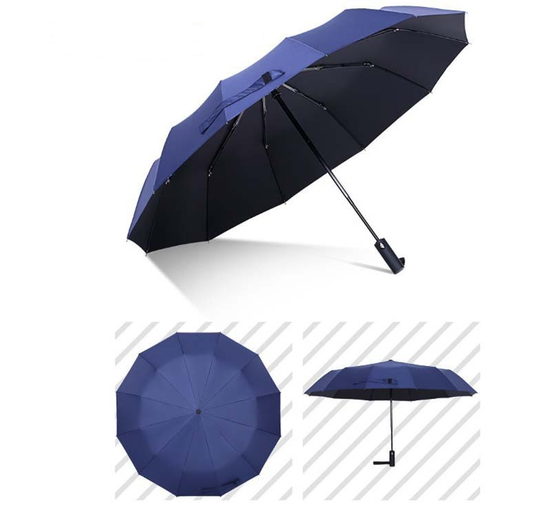 stock automatic business strong windproof 12K personalized customized logo  umbrella