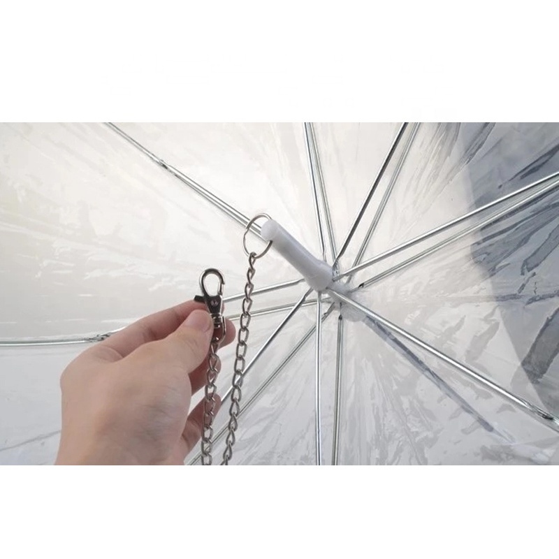 New Foldable Waterproof White transparent Pet Plastic Custom Umbrella For Dog High Quality