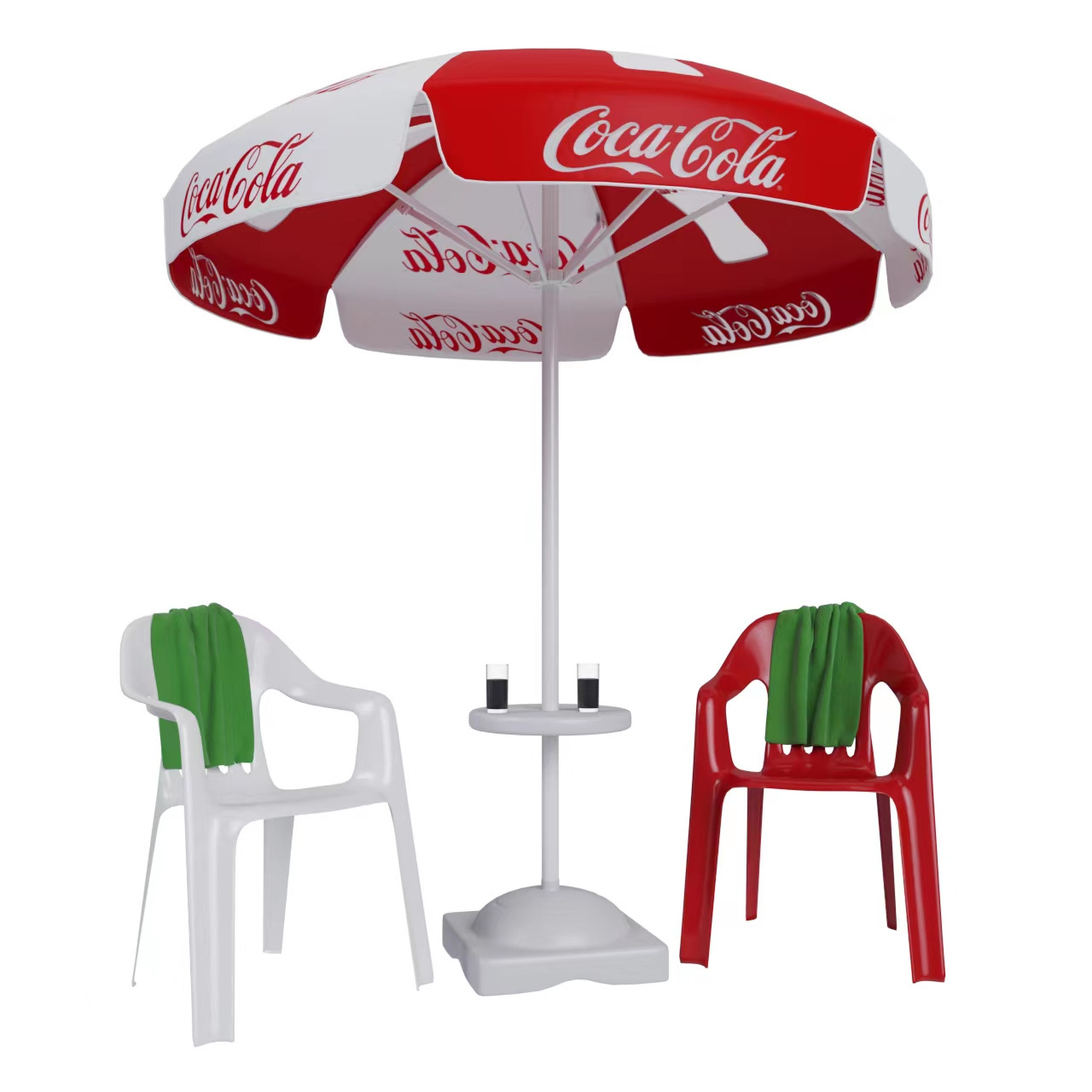 Outdoor Beach Umbrella PP Cup Holder Sun Umbrella Plastic Tray Accessories Sun Umbrella