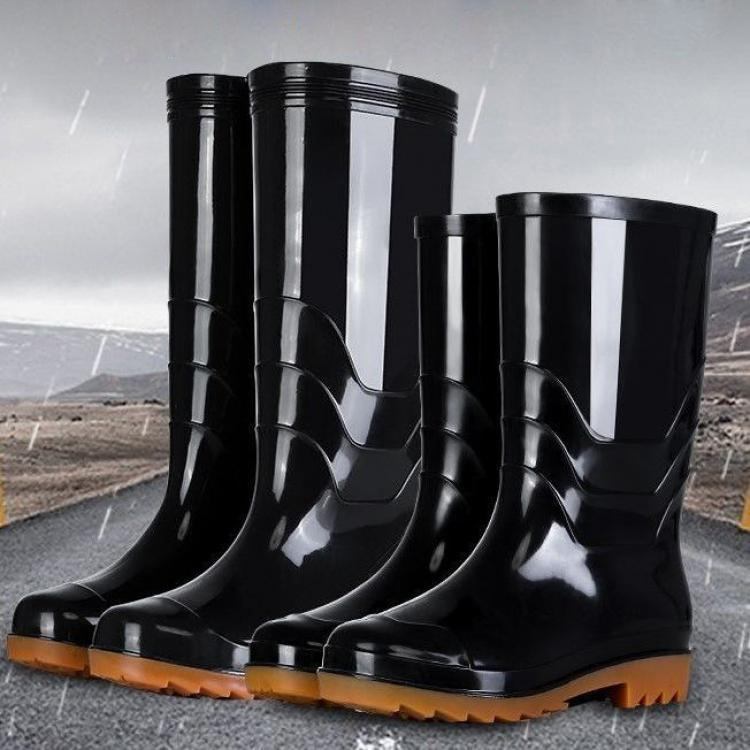 Fashion New High Tube Rain Boots Men Fishing Shoes Rain Boots