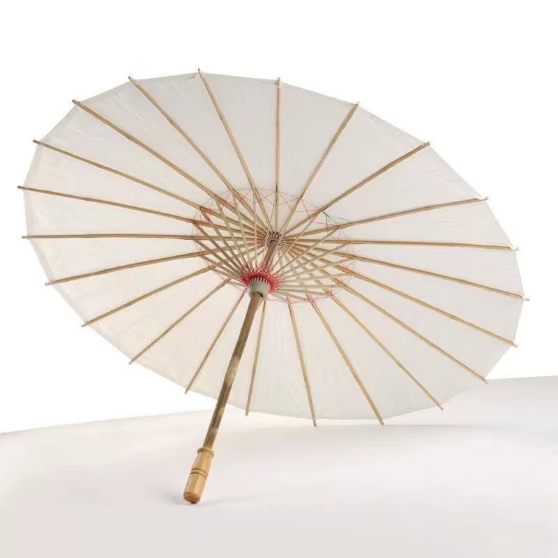 HOT SALE school Handmade props white Japanese paper umbrella wedding decoration Chinese paper umbrella