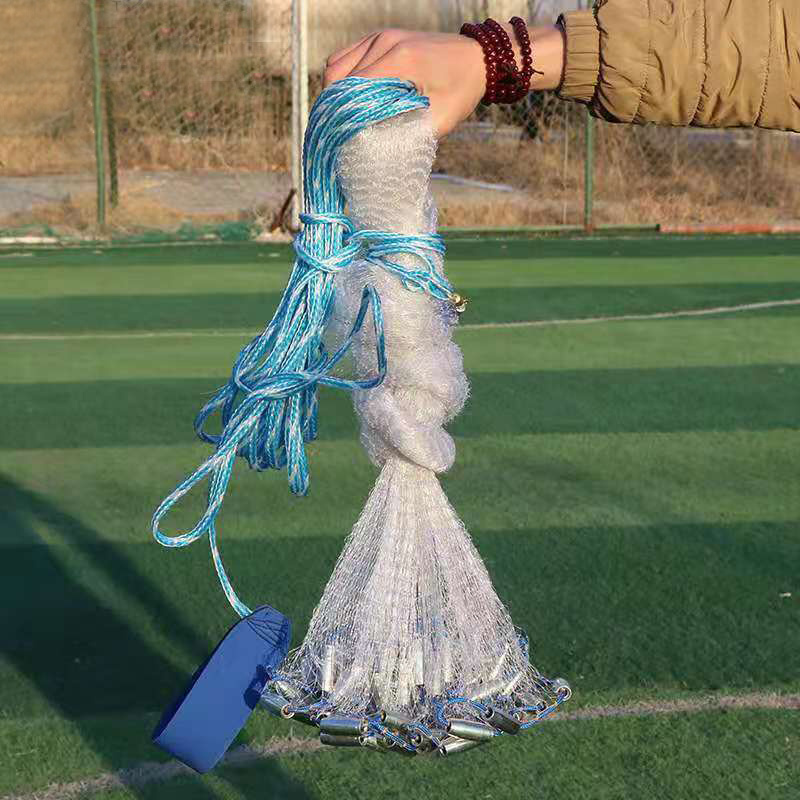 Casting Net Fishing Net Welded Iron Chain Nylon Large Fishing Net