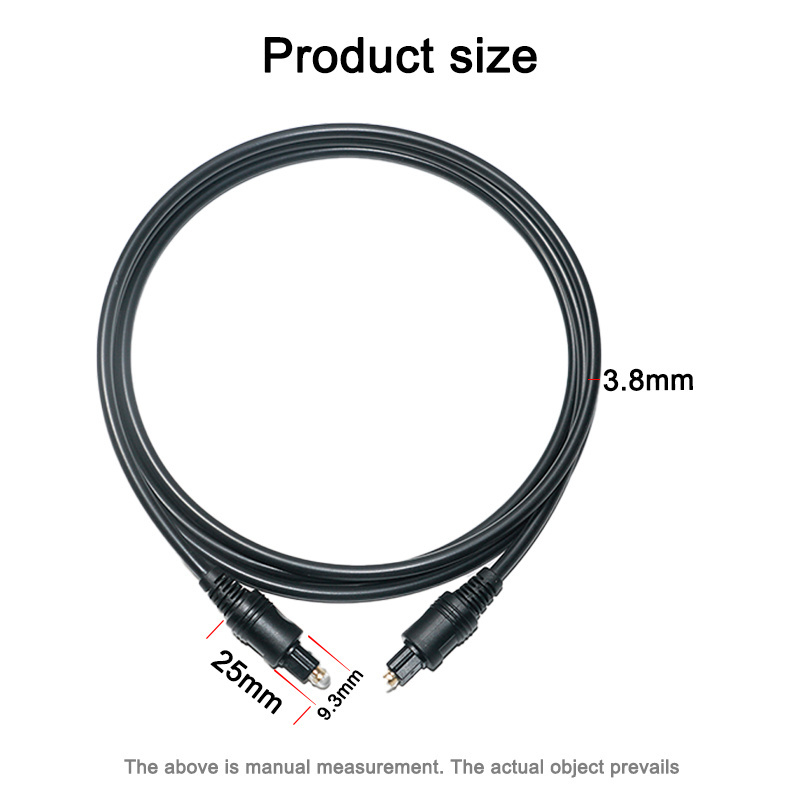 Length Supports Customization OD 4.0MM1m 1.5m 1.8m 5m toslink to toslink Audio Video Digital Optical Audio Cable toslink cable