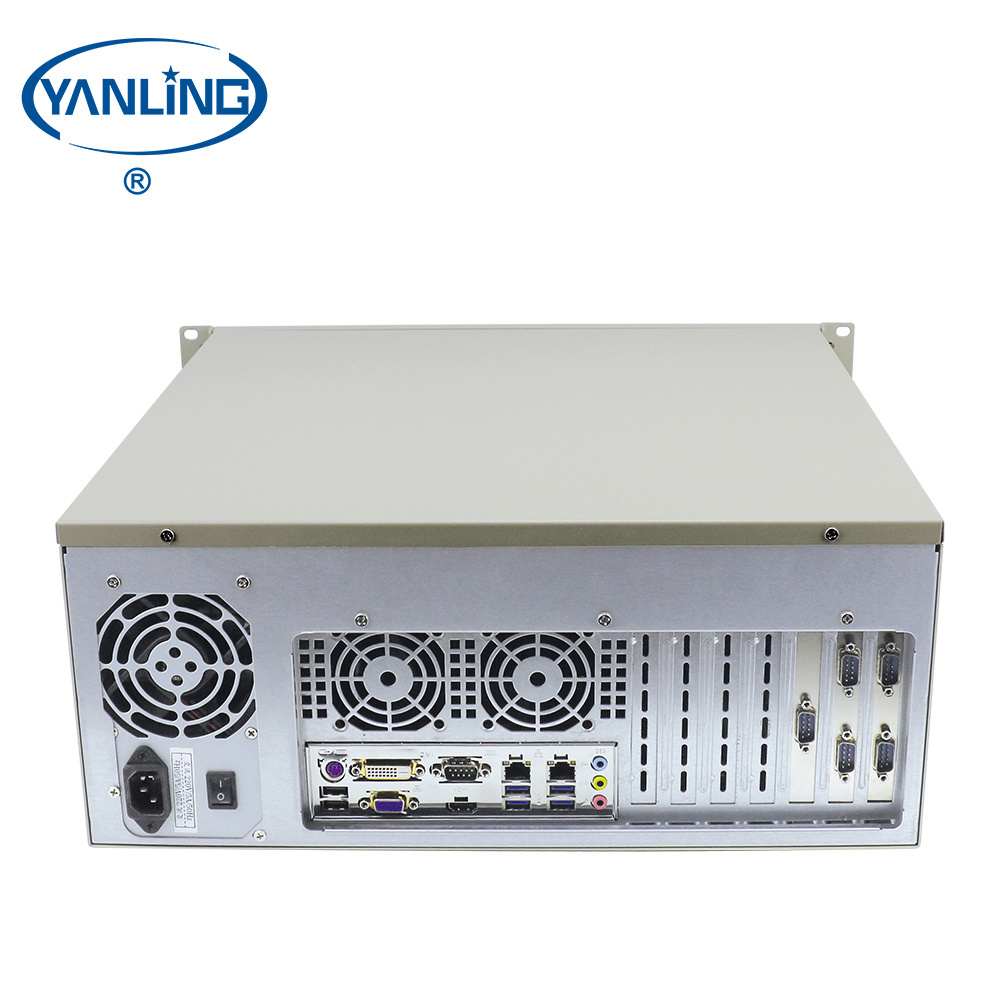 Cheap 4U Rack-mounted industrial server core i7 6700 quad core nas storage servers with 6*COM DVI-D port