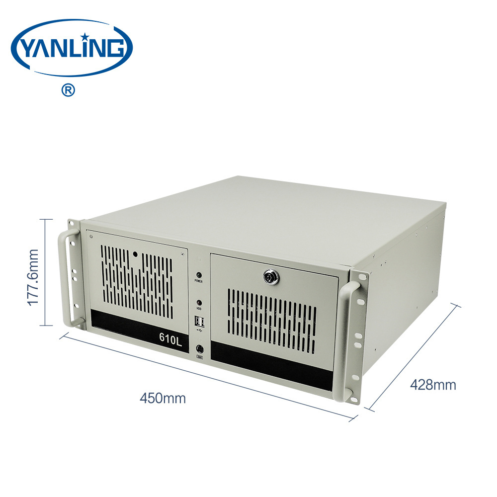 Cheap 4U Rack-mounted industrial server core i7 6700 quad core nas storage servers with 6*COM DVI-D port