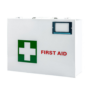 Home Use Medicine Storage Box Medical Use Galvanized Metal First Aid Box Kit