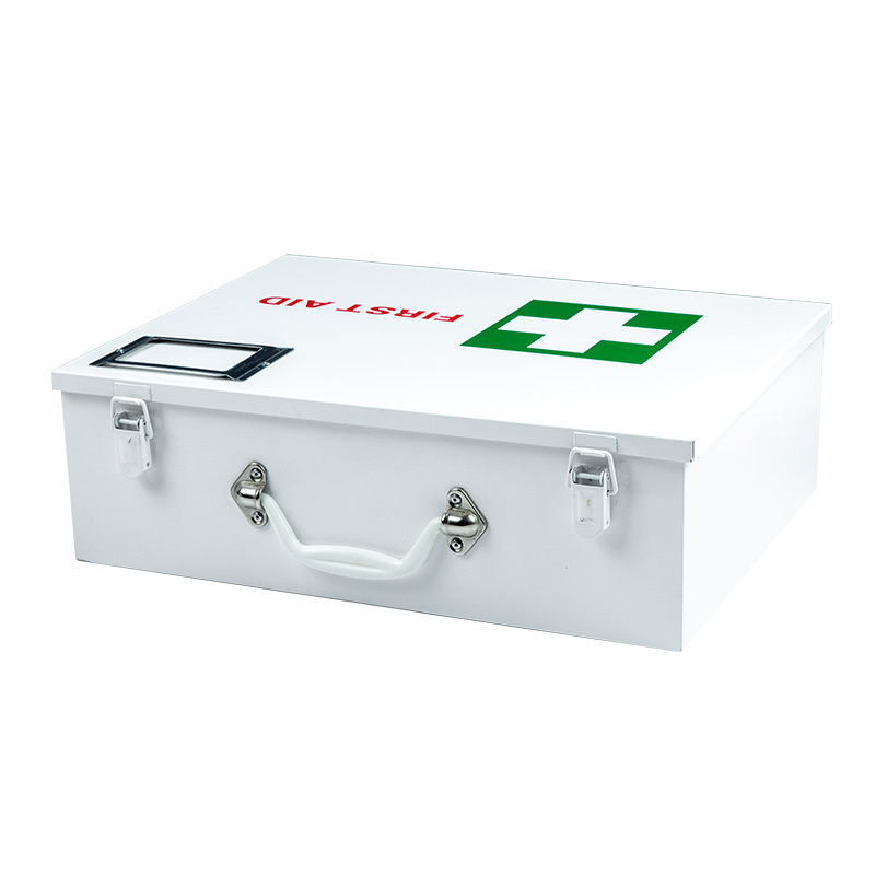 Home Use Medicine Storage Box Medical Use Galvanized Metal First Aid Box Kit