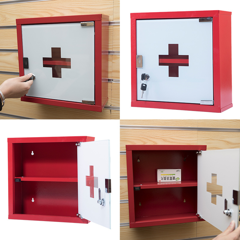 Household Wall Mounted First Aid Kit Medicine ABS Box With First-aid Devices For Home Outdoor Workplace