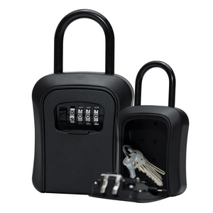 Metal Aluminium Key Storage Safe Lock Box with Digital Combination Lock Anti-theft key box