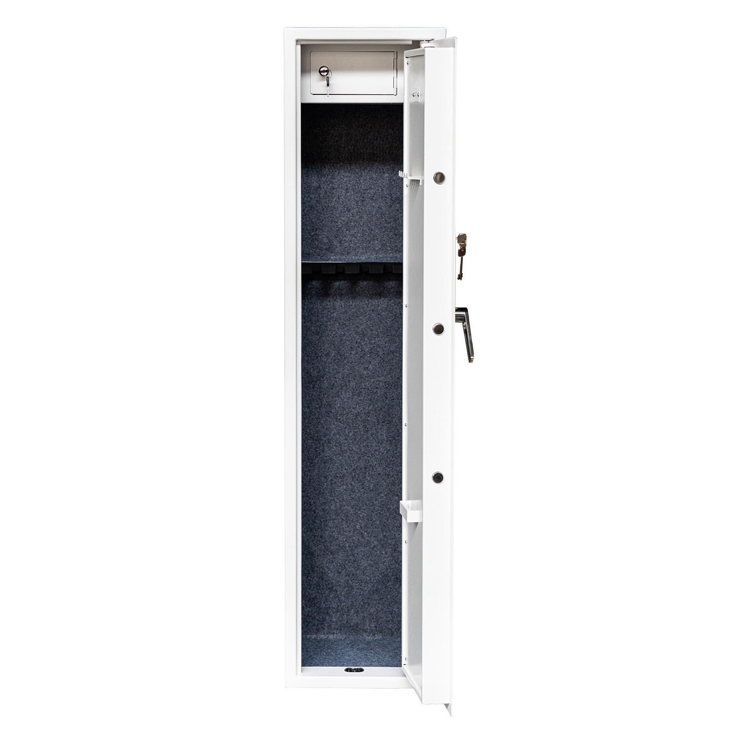 hidden safe for gun long high quality steel gun safe cabinet white EN14450 certificate 3mm gun safe box