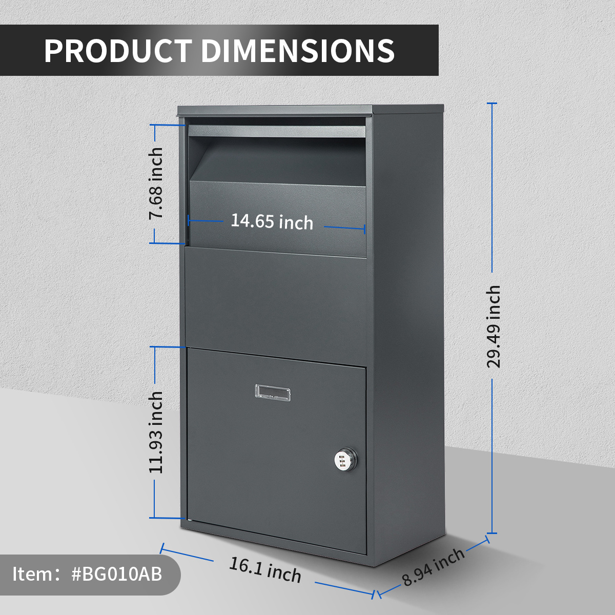 outdoor parcel receiving mail box post parcel box parcel drop security box